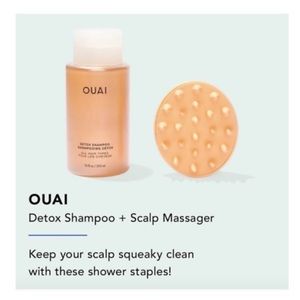New OUAI Detox Shampoo Scalp Massager NIB Sealed!